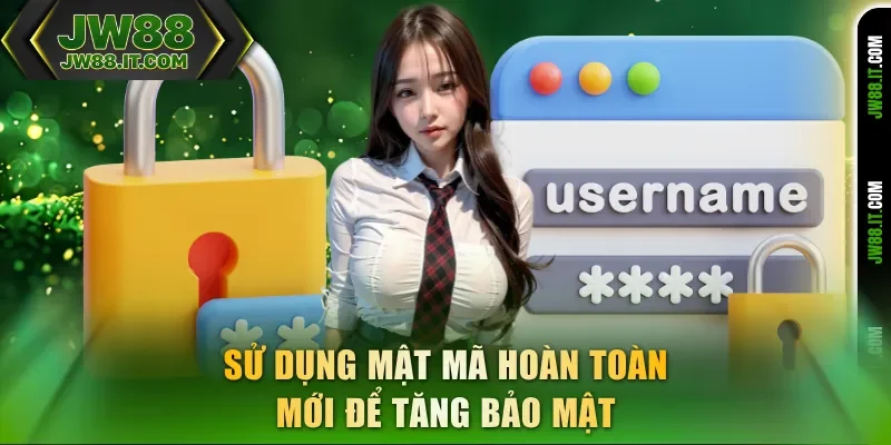 Sử dụng mật khẩu JW88 hoàn toàn mới để tăng bảo mật Sử dụng mật khẩu JW88 hoàn toàn mới để tăng bảo mật